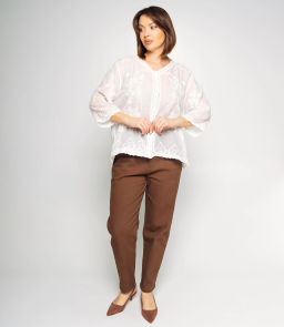 Блуза #КТ34 (5), белый - Dommod фото 4