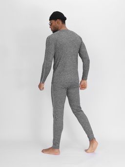 Комплект мужского термобелья без начеса серого цвета 2214Sr - FUYOUKAI фото 5