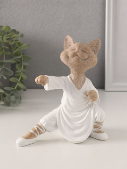 Фигурка полистоун «Кот каратист», 14×7.5×15 см