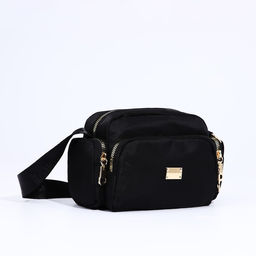 Сумка кросс-боди на молнии, цвет чёрный - Simaland фото 6