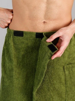 Килт мужской для бани и сауны ОЛИВА махровый хлопок 100% - Лен поволжья фото 3