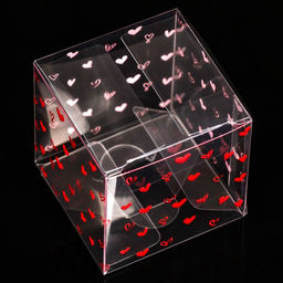 Цена за 5 шт. Складная коробка из PVC Сердца, 5 x 5 x 5 см - UPAK LAND фото 2