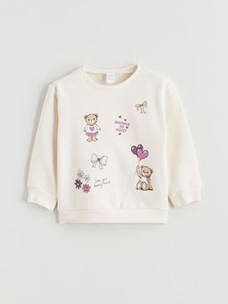 Bisiklet Yaka K?z ?ocuk Sweatshirt