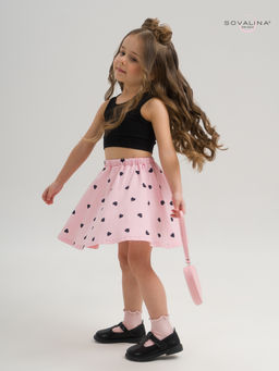 Костюм Мальвина КТ черный-черные сердечки - Sovalina фото 20