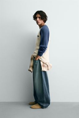 FORD  COLOUR BLOCK WAFFLE-KNIT T-SHIRT - Zara фото 12