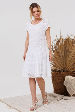 Платье AMORI 9849 молоко  фото 4