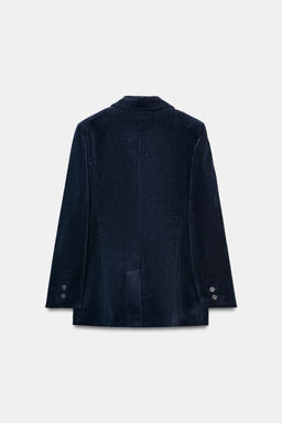CORDUROY BLAZER WITH SHOULDER PADS - Zara фото 17