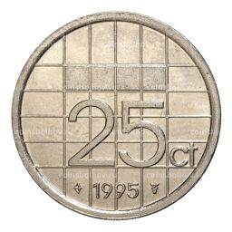 25 центов 1995 года Нидерланды