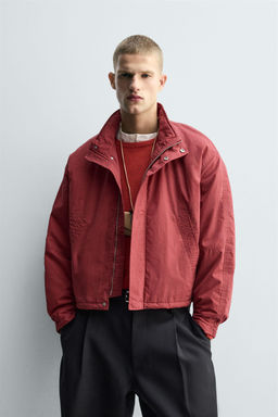 WAXED FINISH QUILTED JACKET - Zara фото 2