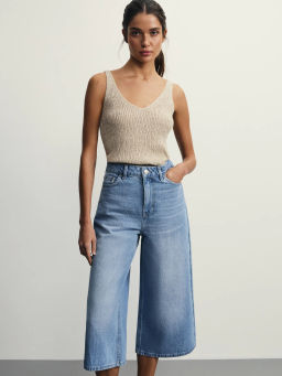 Джинсовые шорты бермуды удлиненные / Zarina  фото 2