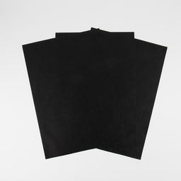 Искусственная кожа, 20×29±1 см, 0.5 мм, 3 шт., чёрная