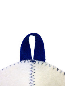 Шапка для бани с принтом "Русские традиции", белая