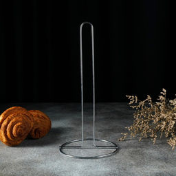 Держатель для бумажных полотенец настольный Доляна, 13.5×13.5×28 см, хромированный