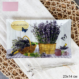 Блюдо для нарезки прямоугольное 23x14 см / S322314 W030 GREY / уп 6/72/ цветная коробка/ 731731