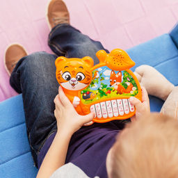 Музыкальная игрушка-пианино Любимый тигруля, ионика, 4 режима игры, работает от батареек - Zabiaka фото 3