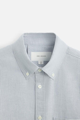 STRIPED OXFORD SHIRT - Zara фото 9