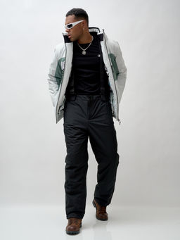 Горнолыжный костюм мужской зимний белого цвета 370Bl - Leifensh фото 23