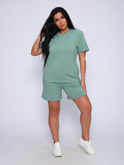 РАСПРОДАЖА Костюм (футболка+шорты)_913/оливковый - Ihomelux фото 2