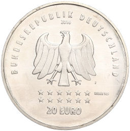 Монета 20 евро 2016 года Германия 175 лет Гимну Германии