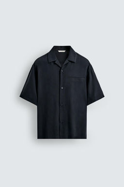 CAMISA FLUIDA RELAXED FIT / Gris azul - Zara фото 8