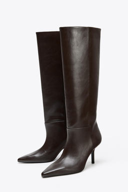 POINTED HIGH-HEEL BOOTS - Zara фото 3