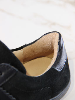 Босоногие кеды 184.natabl.Черная замша+черный стар