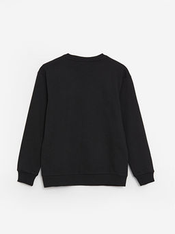 Bisiklet Yaka Basic Uzun Kollu Erkek ?ocuk Sweatshirt - Waikiki фото 2