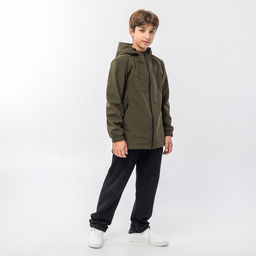 RODOS Куртка софтшелл для мальчика демисезон М-311д Тёмно-серый  фото 30