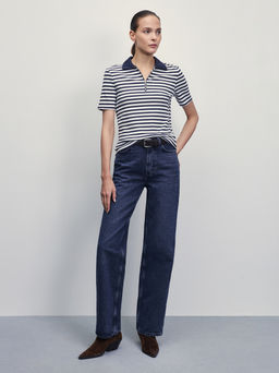 Футболка-поло в полоску / Zarina