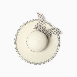 Шляпа женская MINAKU, молочная, размер 58, целлюлоза 100%, с бантом