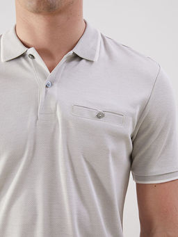 Polo Yaka Merserize G?r?n?ml? Erkek Ti??rt