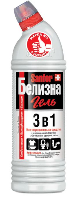SANFOR БЕЛИЗНА гель 1000мл 3в1