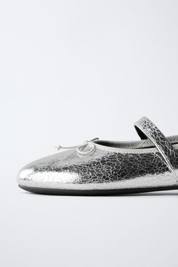 METALLIC BALLERINA - Zara фото 6
