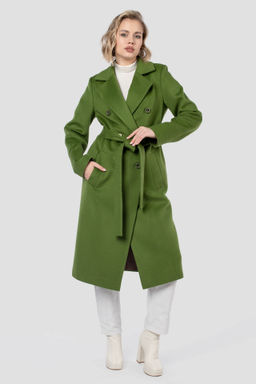 01-11790 Пальто женское демисезонное (пояс)