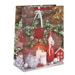 Цена за 12 шт. Пакет подарочный 31х42х12см / 5383ХL /уп 12/300/Новый год - ГалеонТрейд фото 5