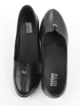 06-YDN15-20 BLACK Туфли женские (натуральная кожа)