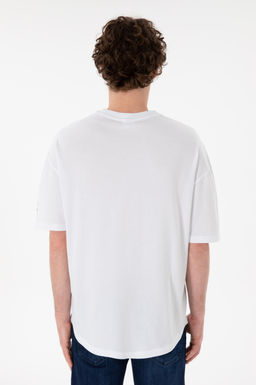 Erkek Long Fit Bisiklet Yaka Beyaz Basic Ti__rt Sepette S_rpriz _ndirim - U.s. polo assn фото 6