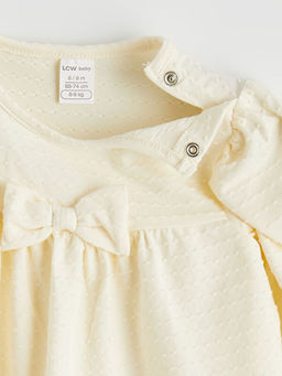 Bisiklet Yaka Fiyonklu K?z Bebek Tulum