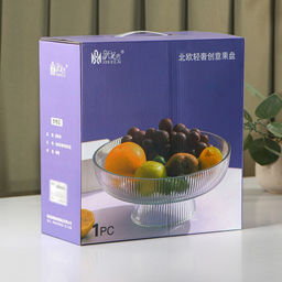 Ваза для фруктов «Камелия», 26×11 см, 2 л, стекло, серая