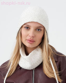 Фея пряжа Альпака пайетки Чепчик (56-58)