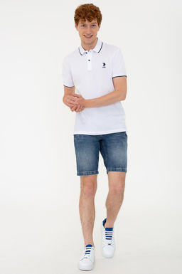 Мужская белая базовая футболка Неожиданная скидка в корзине - U.s. polo assn фото 4