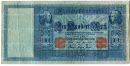 Банкнота 100 марок 1910 года Германия