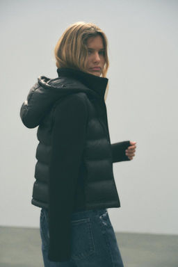 NEOPRENE-EFFECT PADDED JACKET - Zara фото 4