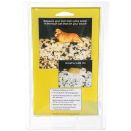 Расческа - пуходерка для вычесывания подшерстка "ЛАПКИ и ЦАРАПКИ", цвет как на фото, 10*15см (блистер)