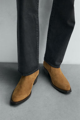 LEATHER COWBOY BOOTS LIMITED EDITION - Zara фото 2