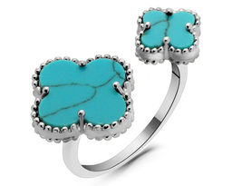 Кольцо из серебра бирюза пресс., МЦВ2007