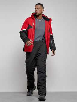 Горнолыжный костюм мужской зимний красного цвета 6319Kr - Leifensh фото 38