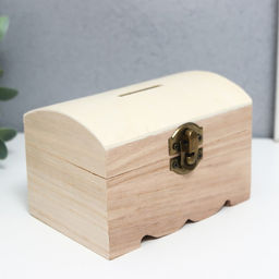 Шкатулка для росписи дерево «Сундучок», для творчества, декора, 8×8×12 см