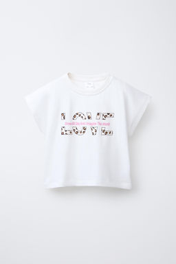 CROPPED T-SHIRT AND PRINTED BERMUDA SHORTS SET - Zara фото 2