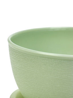 Цена за 3 шт. Горшок для цветов «Фиалочка», 500 мл, d=12.5 см, h=7 см, пластиковый, зелёный